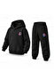 Kpop Demon Hunters Huntrix Kalem Yuz Printed Children's Hooded Tracksuit Set - 3