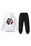 Katseye Double Shoulder Printed Children's Hooded Tracksuit Set