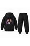 Kpop Demon Hunters Rumi Jinu Friendship Printed Kids Hooded Tracksuit Set