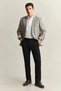 Men's Black Slim Fit Chino Trousers