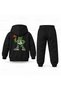 Six Seven 67 Cactus Mascot Printed Children's Hooded Tracksuit Set