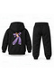 Katseye Megan Dance Silhouette Printed Children's Hooded Tracksuit Set