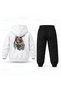 Katseye Chibi Merdiven Printed Children's Hooded Tracksuit Set