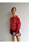 Off shoulder striped knit sweater - 2
