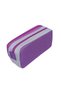 Ultra Luxury A+ Quality Purple Two Zipper Pen Holder Makeup Bag Pencil Case 5360 - 3