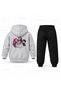 Kpop Demon Hunters Derpy Blanket Printed Kids Hooded Tracksuit Set