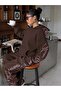 Unisex Women's Men's Martini Girl Printed Oversize 3 Thread Hooded Sweatshirt and Baggy Sweatpants