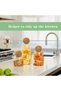Glass Food Storage Jars with Ball Lids, Set of 3
