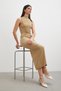 Gather Detailed Sleeveless Long Dress - 4
