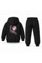 Kpop Demon Hunters Rumi Buyuk Portrait Printed Children's Hooded Tracksuit Set