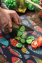 Glass Cutting Board and Presentation Plate with Fish Pattern 20X30 cm - 4