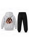 Katseye Uc Yuz Soft Printed Children's Hooded Tracksuit Set