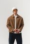 Surface Zippered Collared Nubuck Look Seasonal Men's Coat - 2
