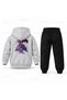 Kpop Demon Hunters Rumi Jinu Yan Profil Printed Kids Hooded Tracksuit Set