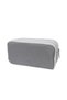 Ultra Luxury A+ Quality Gray Two Zipper Pen Holder Makeup Bag Pencil Case 5360 - 3