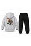 Six Seven 67 Yaris Tavsan Printed Children's Hooded Tracksuit Set