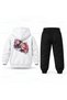 Kpop Demon Hunters Rumi Mira Cards Printed Children's Hooded Tracksuit Set