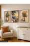 Sea View and Olive 3 Piece Wooden Framed Painting Act