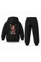 Six Seven 67 Cat Captain Printed Children's Hooded Tracksuit Set