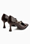 Sonja Brown Belted Women's Heeled Shoes - 7