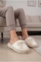 Women's Plush, Bowknot, Soft Sole Winter House Slippers - 4