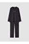 Ozmarka New Season Anthracite Regular Fit Printed Men's Pajama Set - 5