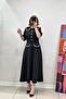 Modal Bebe Yaka Black Dress - 2