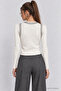 Staple Detailed Knitwear Vest 4391 Lki̇0073 Ecru - 6