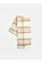 Özmarka New Season Beige Plaid Patterned Women's Scarf - 2