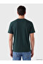 Vizyon New Season Green Crew Neck Combed Cotton Men's T-Shirt - 3