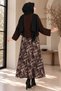 Women's Knitwear Sweater Patterned Scuba Skirt Double Hijab Set Sb0063 - 3