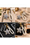 Women's Exclusive Silver Crystal Stone Butterfly Figured Mesh Leather Keychain – Stylish and Decorative Key Accessory - 2