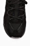 Raisa Genuine Leather Black Suede Mesh Detailed Thick Sole Women's Sneaker - 7