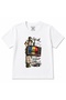 Romania Retro Stories Vintage Tv & Classic Car Graphic Kids T-Shirt