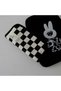Black and White Checkered Canvas Pen Holder / Large Capacity Pencil Case with Zipper - 7