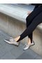 Silver Leather (Soley) Lace Detail Women's Sports Shoes - 2