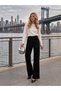 Women's Stone Detailed Wide Leg Pants - 4