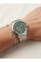 Men's Wristwatch with Bracelet Gift Steel Band Black Dial Chronograph Look Quartz Watch Frn47 - 2