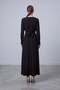 Buckle Belt Detailed Maxi Dress Black 12722 - 3