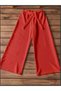 Vertical Striped Long Shirt with Red Palazzo Pants - PMM13180 | Multicolor & Red-Size:XL-42-Inches - 3