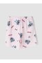 Ozmarka New Season Pink Printed Girls' Shorts Pajama Set - 6
