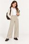 Girls' Pants School and Casual Gabardine Wide Cut Trousers 6-14 Years - 2