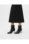 Black Leather Thin Heeled Non-Slip Sole Women's Boots - 3