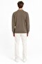 Polo Collar Zippered Long Sleeve Men's Sweater 102101 - 3