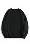 Black Lily Print Cycling Oversize Sweatshirt - 2
