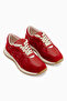 Wendy Genuine Leather Red Suede Mesh Detailed Lace-Up Women's Sneaker - 3