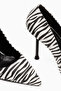 Arya Zebra Patterned Stiletto Women's Heeled Shoes - 4