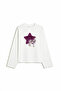 Eazy Unisex Oversize Long Sleeve T-Shirt 100% Cotton Ecru Love Horse Printed Boxy Fit T-Shirt - 4