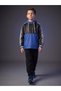 Children's Seasonal Half-Zip Hooded Windbreaker with Pockets - 2