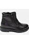Jf-25992 Men's Genuine Leather and Fur Lined Double Zipper Casual Boots - 8